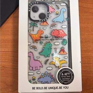 Dinosaur Pattern Phone Case - Multicolor